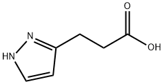 1H-Pyrazole-3-propanoic acid Structure