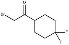 2-bromo-1-(4,4-difluorocyclohexyl)ethanone Structure