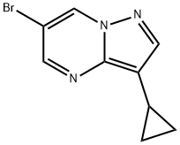 6-Bromo-3-cyclopropylpyrazolo[1,5-a]pyrimidine Structure