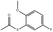 S-(5-FLUORO-2-METHOXYPHENYL) ETHANETHIOATE Structure