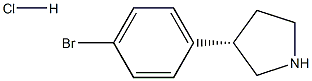 (S)-3-(4-BROMOPHENYL)PYRROLIDINE HCL 구조식 이미지