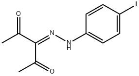 3-[(4-iodophenyl)hydrazono]-2,4-pentanedione 구조식 이미지