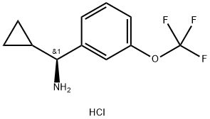 (1S)CYCLOPROPYL[3-(TRIFLUOROMETHOXY)PHENYL]METHYLAMINE HYDROCHLORIDE Structure