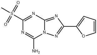 2-(furan-2-yl)-5-(methylsulfonyl)-[1,2,4]triazolo[1,5-a][1,3,5]triazin-7-amine 구조식 이미지