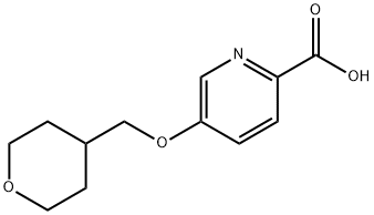 5-(Oxan-4-ylmethoxy)pyridine-2-carboxylic acid Structure