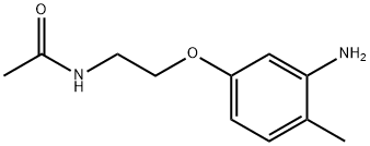 N-[2-(3-amino-4-methylphenoxy)ethyl]acetamide Structure