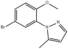 1-(5-BROMO-2-METHOXYPHENYL)-5-METHYL-1H-PYRAZOLE Structure