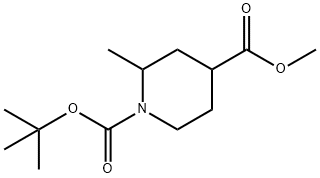 N-Boc-2-methyl-1,4-piperidinedicarboxylic Acid Methyl Ester 구조식 이미지