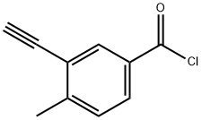 3-ethynyl-4-methylbenzoyl chloride Structure