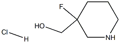 (3-fluoropiperidin-3-yl)methanol hydrochloride Structure
