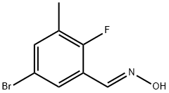 (E)-5-bromo-2-fluoro-3-methylbenzaldehyde oxime Structure