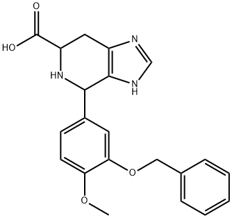 4-[3-(benzyloxy)-4-methoxyphenyl]-3H,4H,5H,6H,7H-imidazo[4,5-c]pyridine-6-carboxylic acid Structure