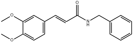 N-benzyl-3-(3,4-dimethoxyphenyl)acrylamide 구조식 이미지