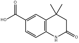 4,4-dimethyl-2-oxo-1,3-dihydroquinoline-6-carboxylic acid 구조식 이미지