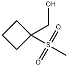 (1-methanesulfonylcyclobutyl)methanol Structure