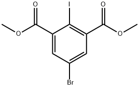 1,3-Benzenedicarboxylic acid, 5-bromo-2-iodo-, 1,3-dimethyl ester Structure