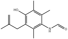 N-(4-hydroxy-2,3,6-trimethyl-5-(2-methylallyl)phenyl)formamide 구조식 이미지