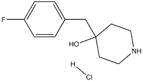 4-(4-FLUOROBENZYL)-4-HYDROXYPIPERIDINE HCL Structure