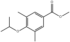 4-Isopropoxy-3,5-dimethyl-benzoic acid methyl ester Structure