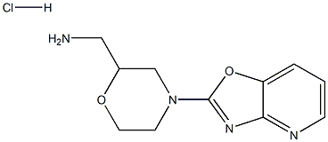 [4-([1,3]oxazolo[4,5-b]pyridin-2-yl)morpholin-2-yl]methanamine:hydrochloride Structure