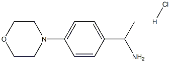 1-(4-morpholin-4-ylphenyl)ethanamine:hydrochloride 구조식 이미지