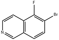 6-Bromo-5-fluoroisoquinoline 구조식 이미지