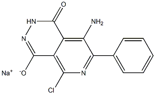 sodium 8-amino-5-chloro-1-oxo-7-phenyl-2H-pyrido[3,4-d]pyridazin-4-olate 구조식 이미지