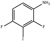 2,4-Difluoro-3-iodoaniline 구조식 이미지