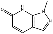 1-Methyl-1,7-dihydro-pyrazolo[3,4-b]pyridin-6-one 구조식 이미지