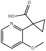 1-(3-Methoxypyridin-2-yl)cyclopropane-1-carboxylic acid Structure