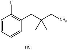 3-(2-Fluorophenyl)-2,2-dimethylpropan-1-amine hydrochloride 구조식 이미지