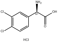 (R)-2-AMINO-2-(3,4-DICHLOROPHENYL)ACETIC ACID HCL Structure