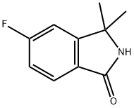 5-FLUORO-3,3-DIMETHYLISOINDOLIN-1-ONE Structure