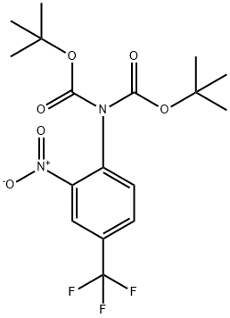N,N-Bis-Boc-2-Nitro-4-trifluoromethyl-phenylamine Structure