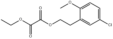 5-CHLORO-2-METHOXYPHENETHYL ETHYL OXALATE Structure