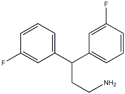 Benzenepropanamine,3-fluoro-g-(3-fluorophenyl)- Structure