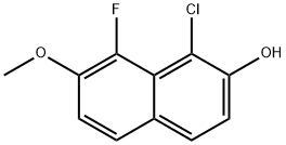 1-CHLORO-8-FLUORO-7-METHOXYNAPHTHALEN-2-OL Structure