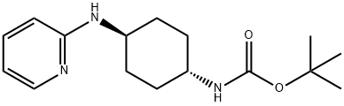 (1R*,4R*)-tert-Butyl N-[4-(pyridin-2-ylamino)cyclohexyl]carbamate 구조식 이미지