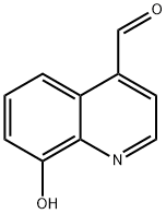 4-Quinolinecarboxaldehyde, 8-hydroxy- 구조식 이미지