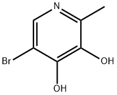 5-Bromo-2-methyl-pyridine-3,4-diol 구조식 이미지