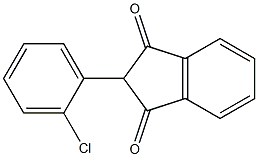 1H-Indene-1,3(2H)-dione,2-(2-chlorophenyl)- Structure