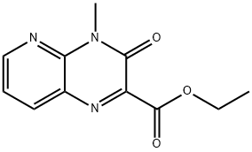 Pyrido[2,3-b]pyrazine-2-carboxylicacid, 3,4-dihydro-4-methyl-3-oxo-, ethyl ester 구조식 이미지