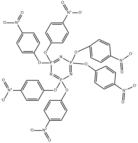 2l5,4l5,6l5-1,3,5,2,4,6-Triazatriphosphorin, 2,2,4,4,6,6-hexakis(4-nitrophenoxy)- Structure