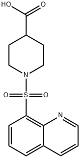 1-(quinolin-8-ylsulfonyl)piperidine-4-carboxylic acid 구조식 이미지