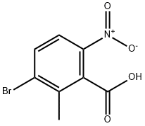 3-Bromo-2-methyl-6-nitro-benzoic acid Structure