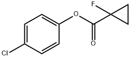 4-chlorophenyl 1-fluorocyclopropanecarboxylate 구조식 이미지