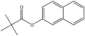 Propanoic acid,2,2-dimethyl-, 2-naphthalenyl ester Structure