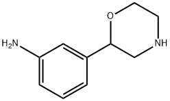 3-(morpholin-2-yl)benzenamine Structure