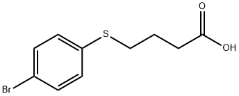 Butanoic acid,4-[(4-bromophenyl)thio]- Structure