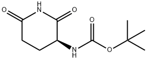 (S)-3-Boc-amino-2,6-dioxopiperidine 구조식 이미지